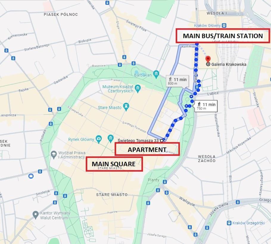 2 Bedroom Apartment, Heart Of Krakow Tomasza St Екстериор снимка